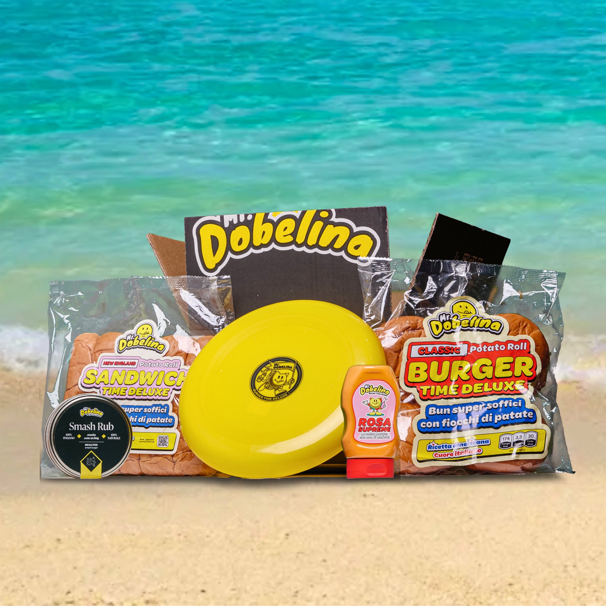FrisBOX, la box estiva con bun per hamburger e non solo