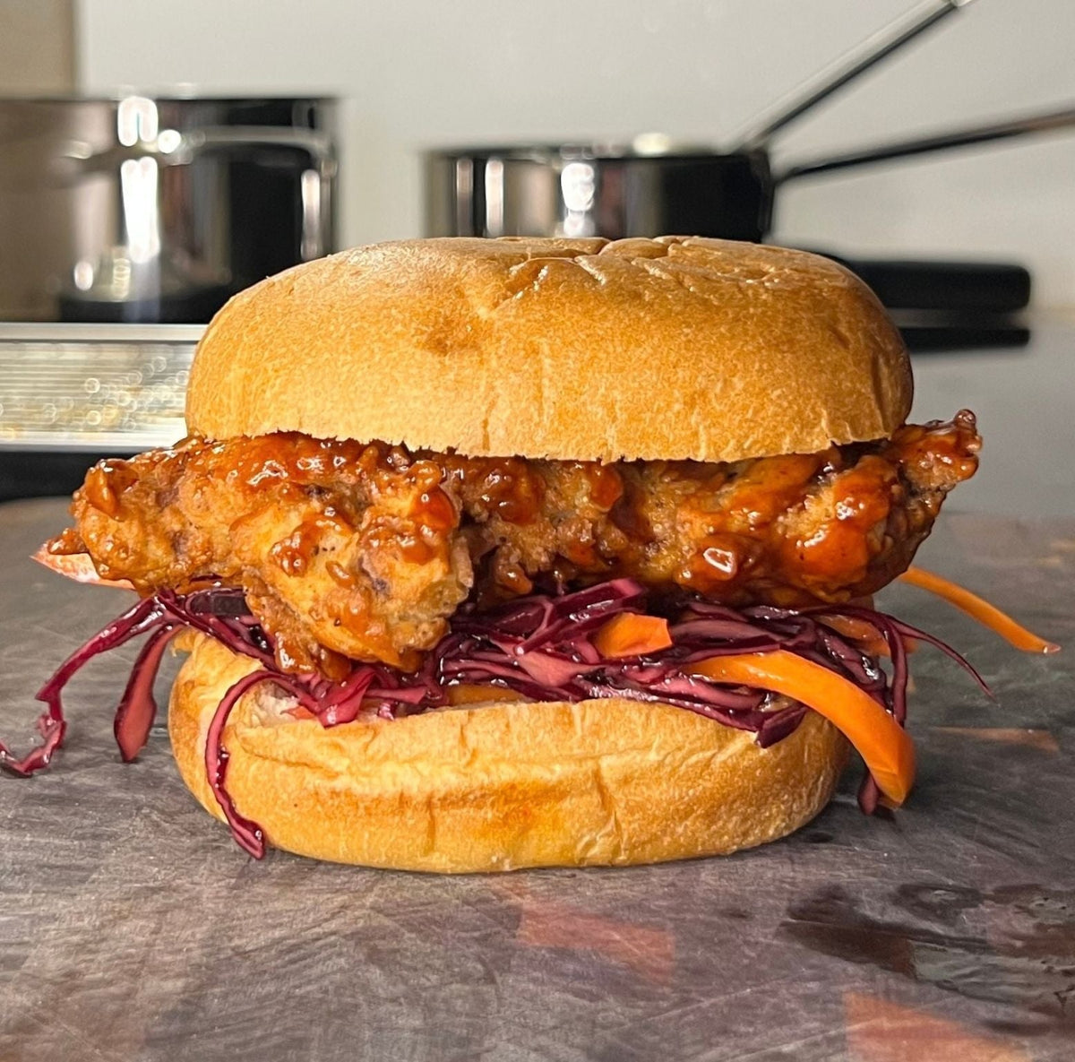 Korean Fried Chicken Burger