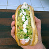 Hot Dog con salsa guacamole e salsa ranch