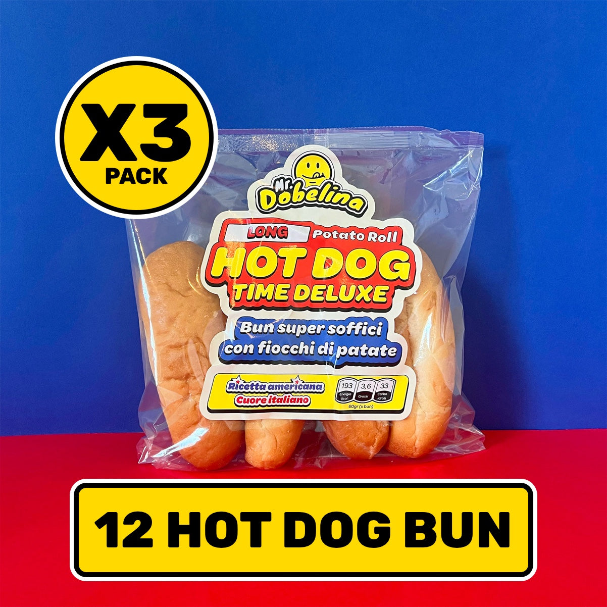 Hot Dog Potato Rolls • 60gr